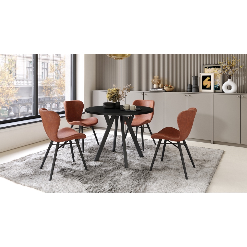 Mesa de comedor extensible ARTUR negra