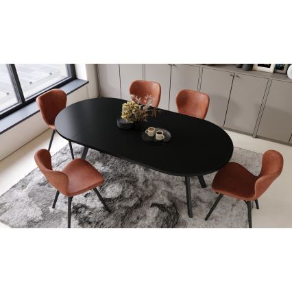 Mesa de comedor extensible ARTUR negra