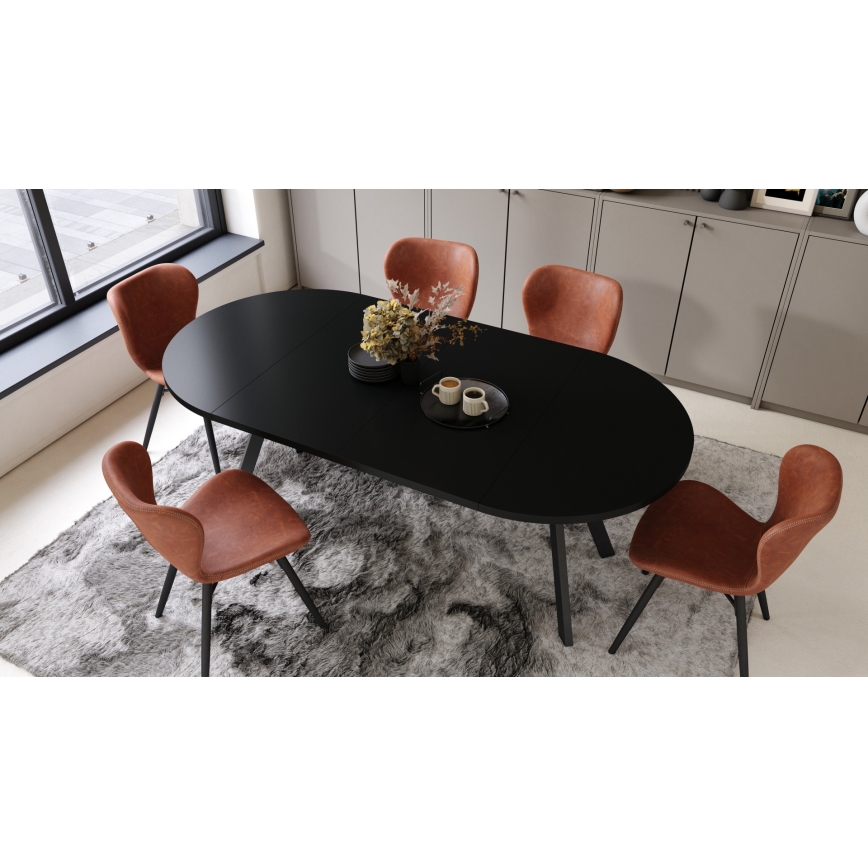 Mesa de comedor extensible ARTUR negra