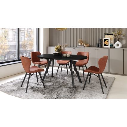 Mesa de comedor extensible ARTUR negra