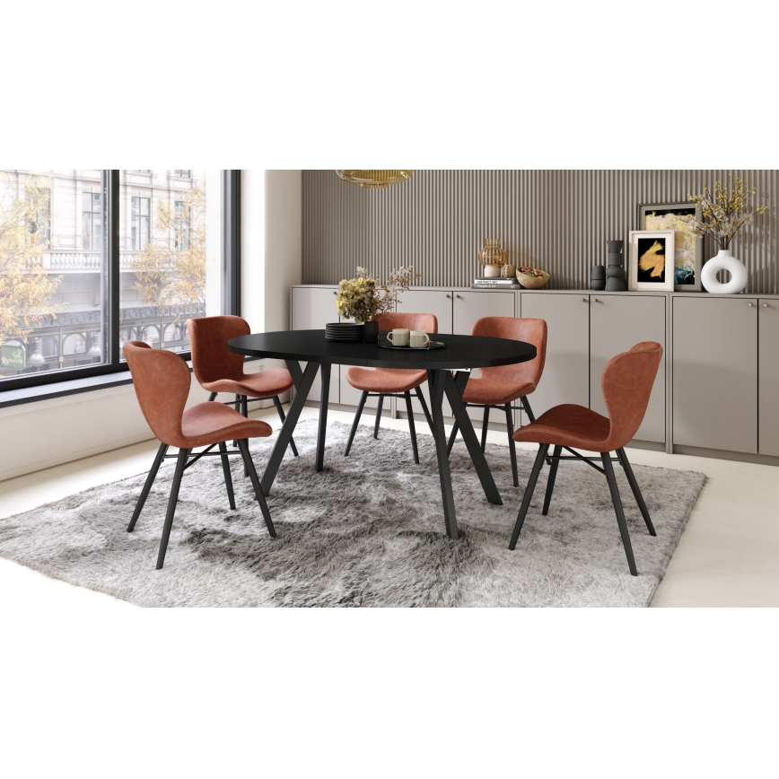 Mesa de comedor extensible ARTUR negra