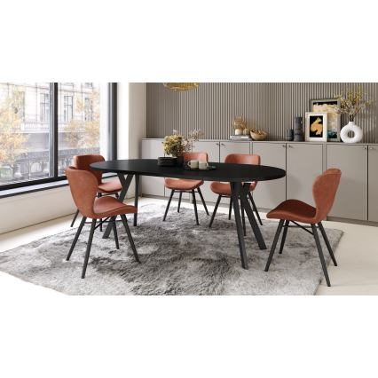 Mesa de comedor extensible ARTUR negra