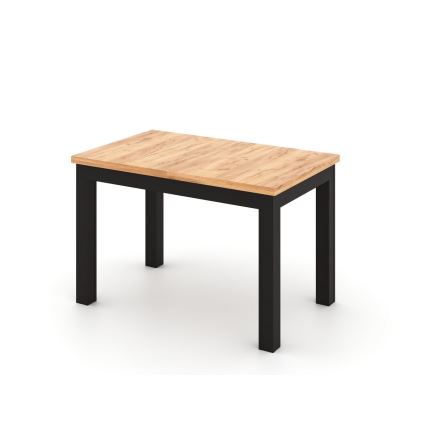 Mesa de comedor extensible DOO roble artisan/negro