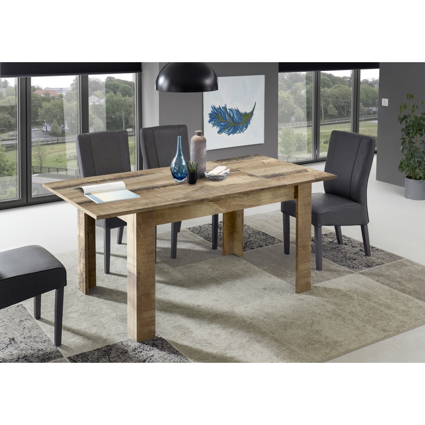 Mesa de comedor extensible NERILA en arce