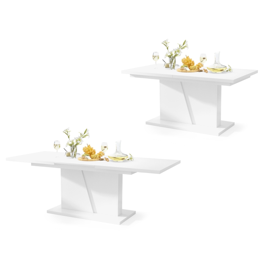 Mesa de comedor extensible NINO blanca