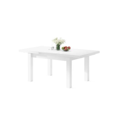 Mesa de comedor extensible para 12 personas RALF, 120/270x90 cm, blanca