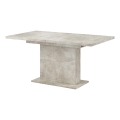 Mesa de comedor extensible STRAP, gris hormigón