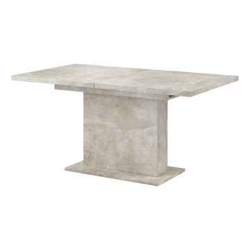 Mesa de comedor extensible STRAP, gris hormigón