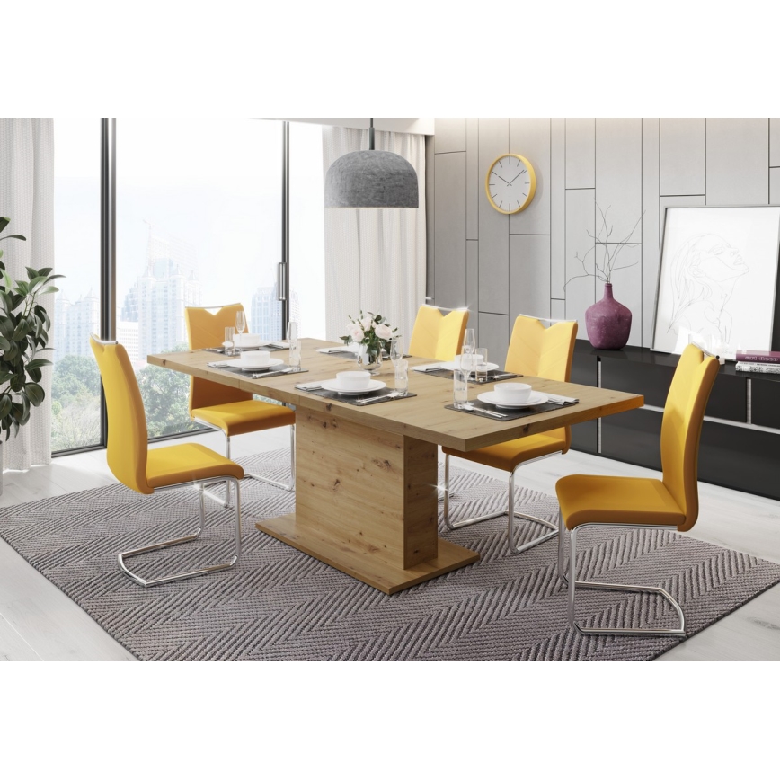 Mesa de comedor extensible STRAP Roble Artisan