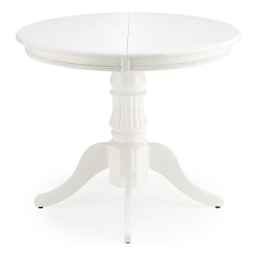 Mesa de comedor extensible WILLIAM 75x124 cm blanco