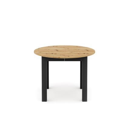 Mesa de comedor extensible WILY roble artisan/negro