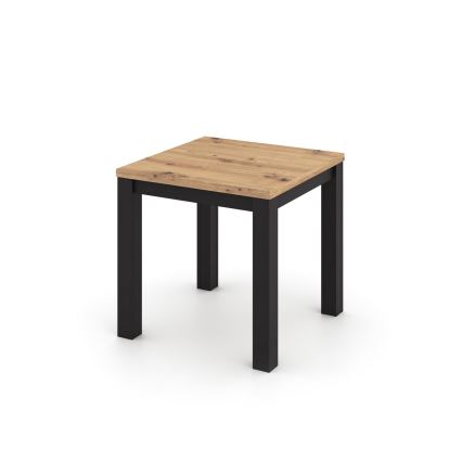 Mesa de comedor extensible ZARO roble artisan/negro