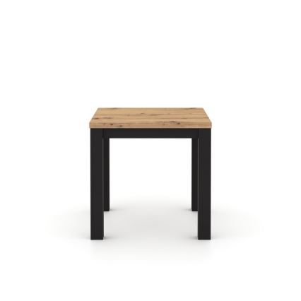 Mesa de comedor extensible ZARO roble artisan/negro
