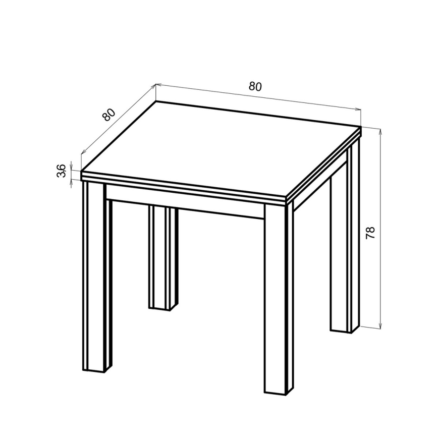 Mesa de comedor extensible ZARO roble artisan/negro