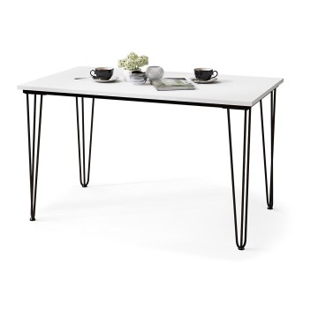 Mesa de comedor HALIJA blanca