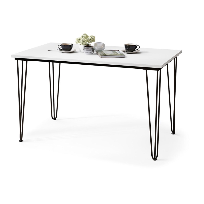 Mesa de comedor HALIJA blanco