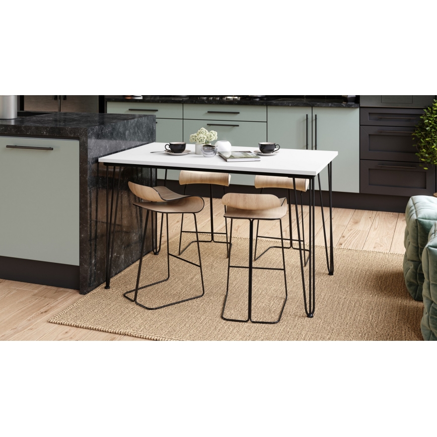 Mesa de comedor HALIJA blanco