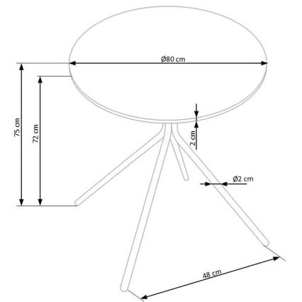 Mesa de comedor HOMORA negra