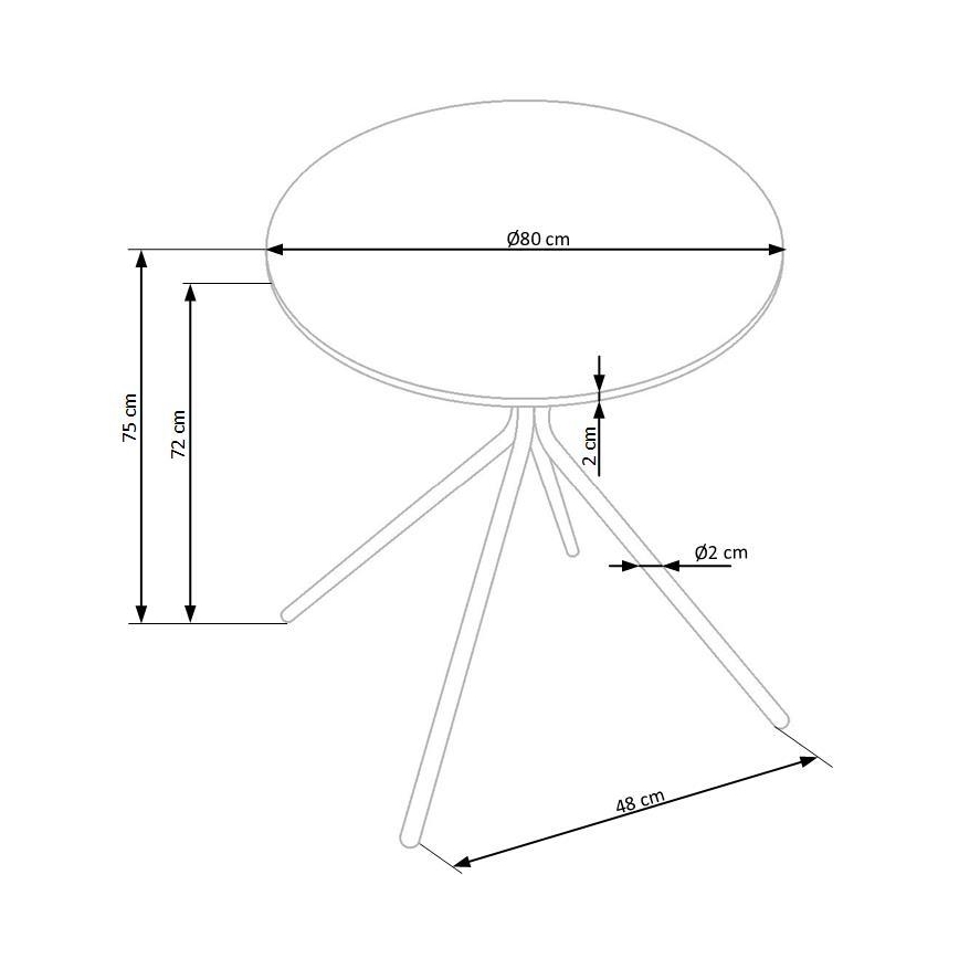 Mesa de comedor HOMORA negra