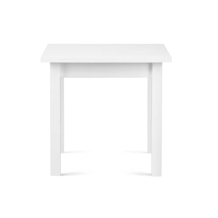 Mesa de comedor HOSPE 78x80 cm haya/blanco