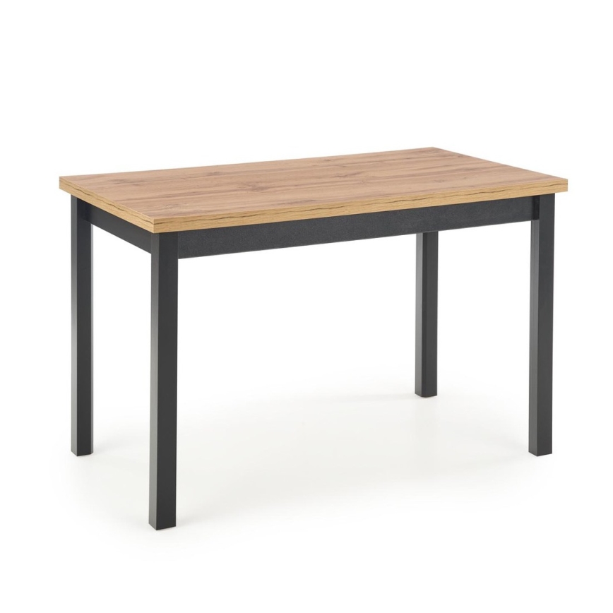 Mesa de comedor KINDOR roble Wotan/negro