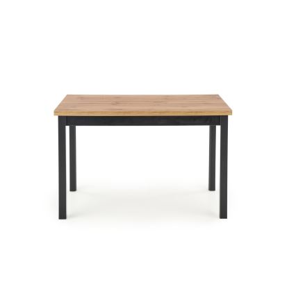 Mesa de comedor KINDOR roble Wotan/negro