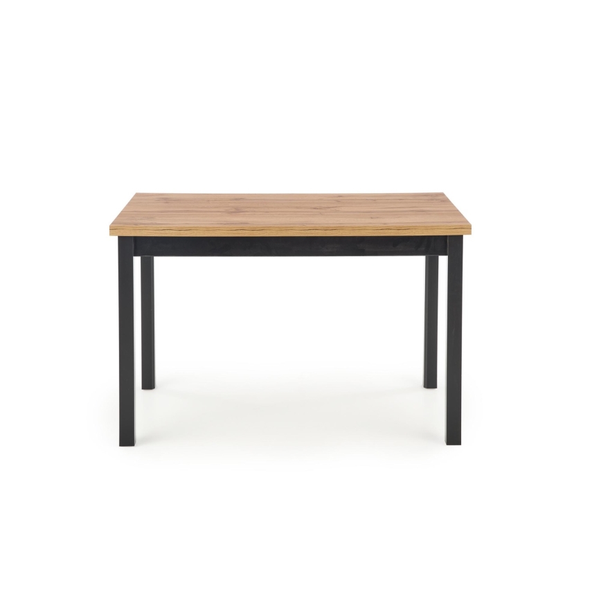 Mesa de comedor KINDOR roble Wotan/negro
