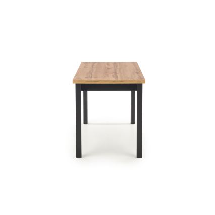 Mesa de comedor KINDOR roble Wotan/negro