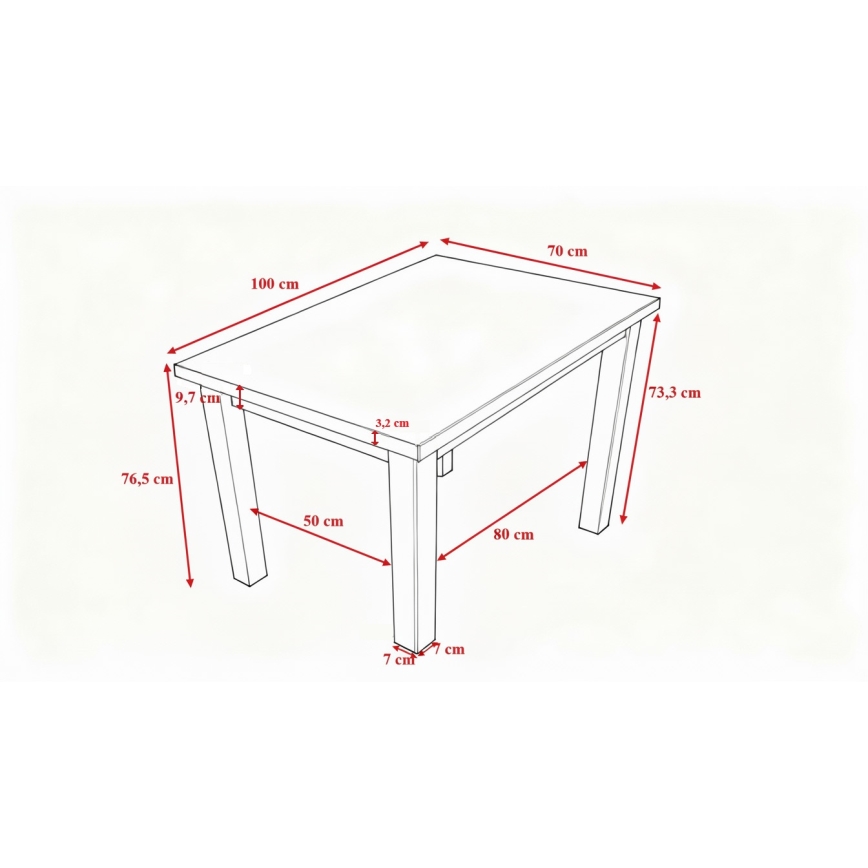 Mesa de comedor NOAH roble sonoma