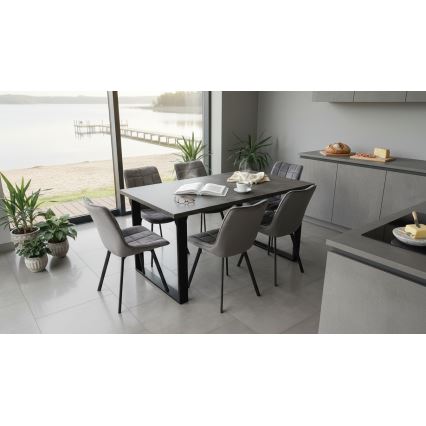Mesa de comedor plegable COLIN gris