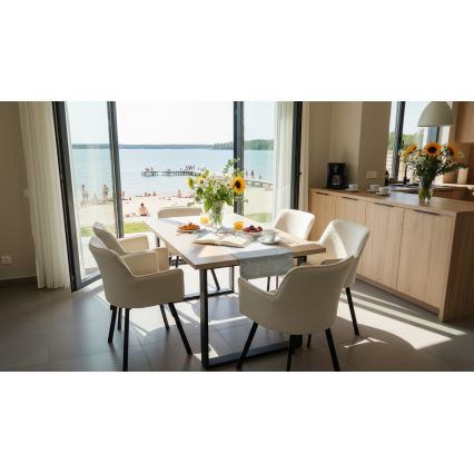 Mesa de comedor plegable COLIN roble sonoma