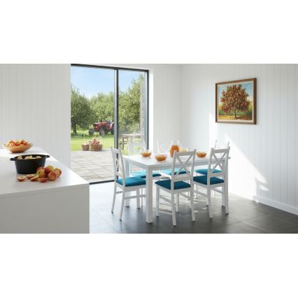 Mesa de comedor plegable LIAM blanco