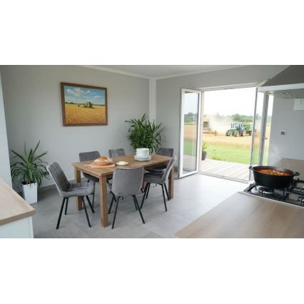 Mesa de comedor plegable LIAM roble