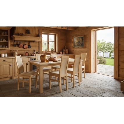 Mesa de comedor plegable LIAM roble sonoma