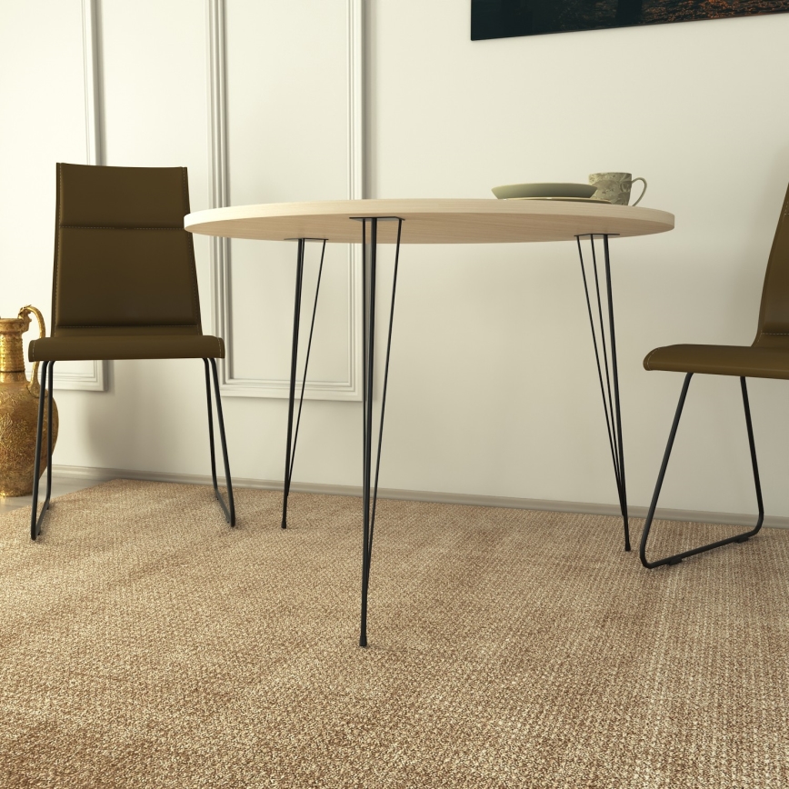 Mesa de comedor SANDALF 75x90 cm beige/negro