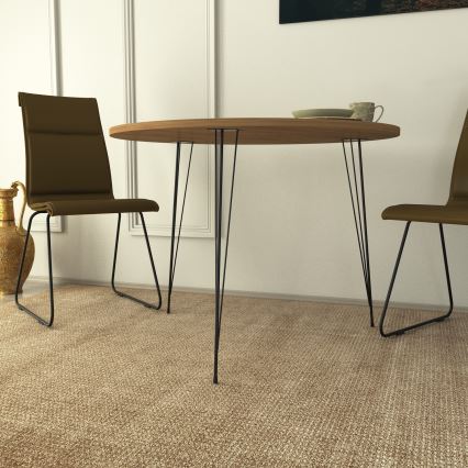 Mesa de comedor SANDALF 75x90 cm marrón