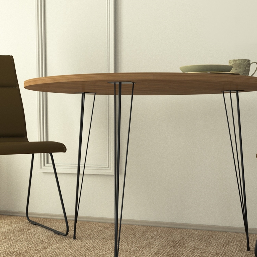 Mesa de comedor SANDALF 75x90 cm marrón