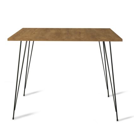 Mesa de comedor SANDALF 75x90 cm marrón/negro