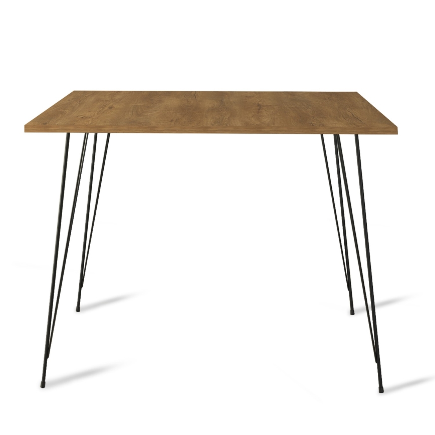 Mesa de comedor SANDALF 75x90 cm marrón/negro