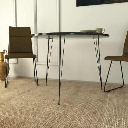 Mesa de comedor SANDALF 75x90 cm negro