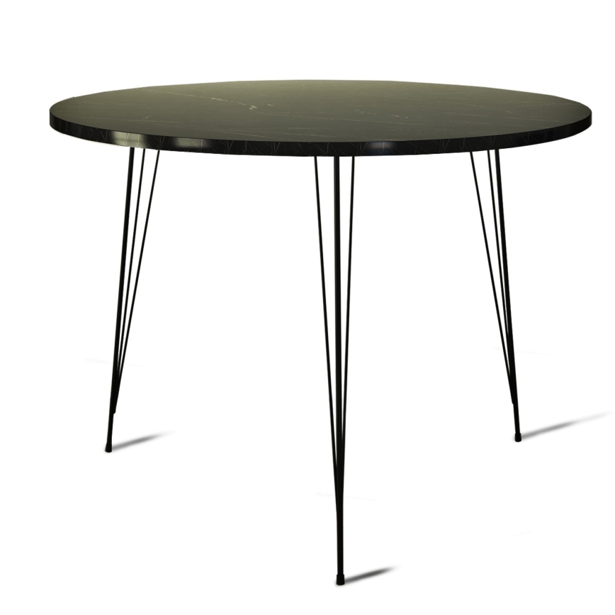 Mesa de comedor SANDALF 75x90 cm negro