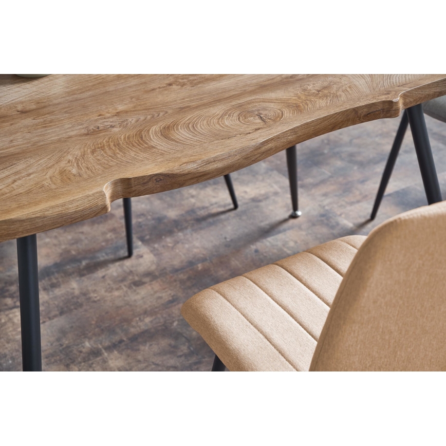 Mesa de comedor SOLACE roble/negro