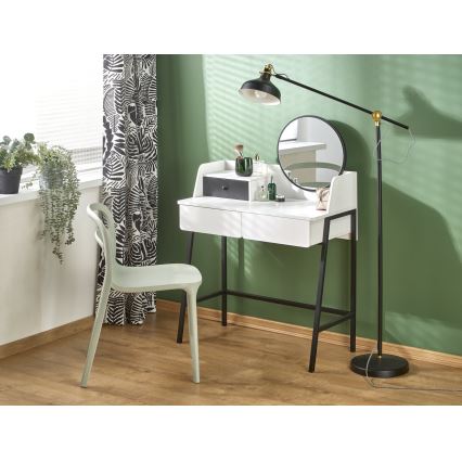 Mesa de tocador AGNES 120x80 cm blanco/negro