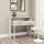 Mesa de trabajo 88x99 cm blanco/beige