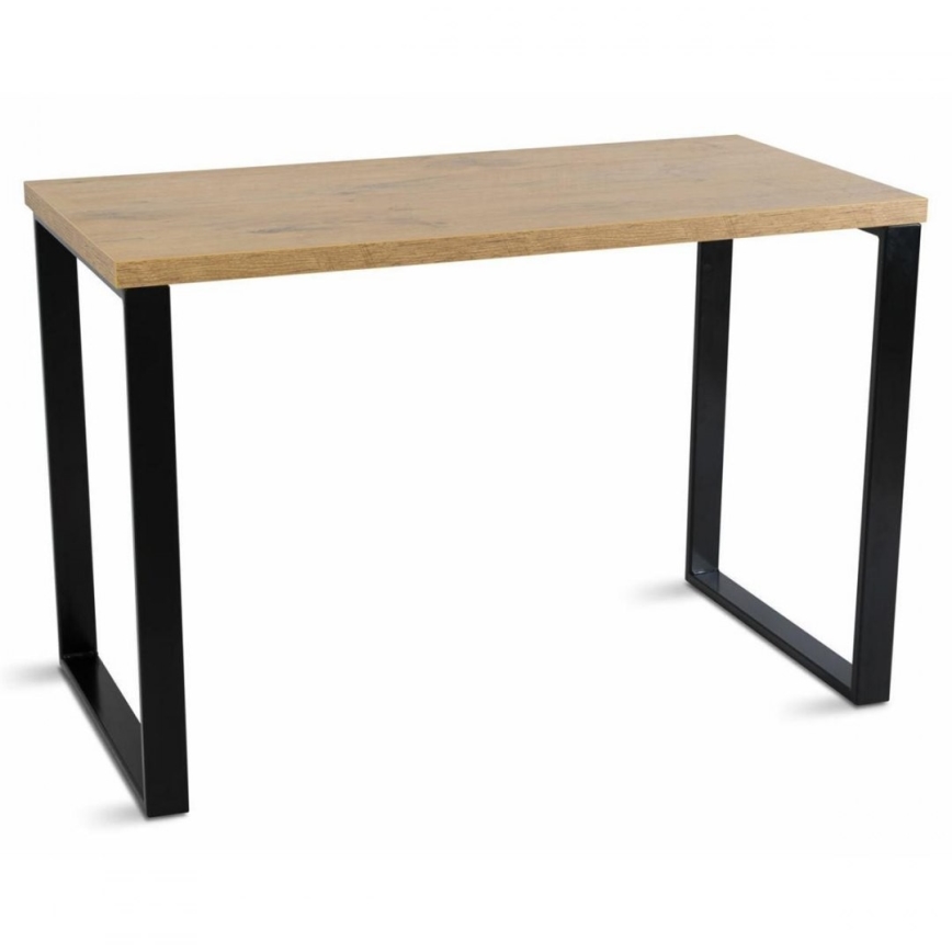 Mesa de trabajo BLAT 120x60 cm negro/marrón