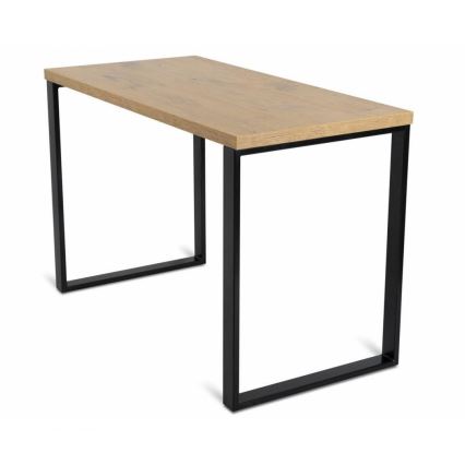 Mesa de trabajo BLAT 120x60 cm negro/marrón
