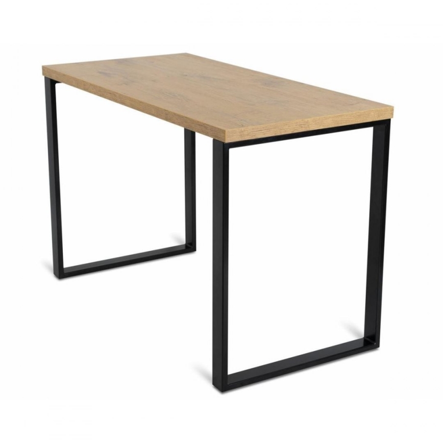 Mesa de trabajo BLAT 120x60 cm negro/marrón