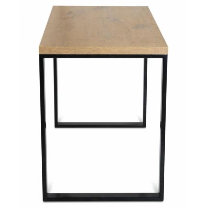 Mesa de trabajo BLAT 120x60 cm negro/marrón