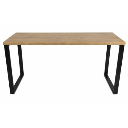 Mesa de trabajo BLAT 160x60 cm negro/marrón