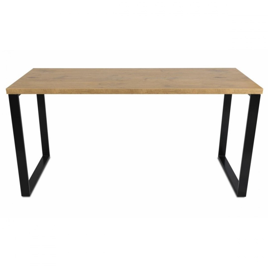Mesa de trabajo BLAT 160x60 cm negro/marrón